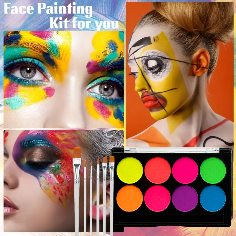 Kit de Tinta Facial Aquosa de  - Cosplay Prop Paint avaliação e preço